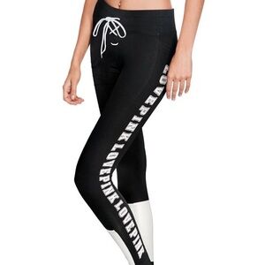 Pink Victoria's Secret Yoga Logo Leggings